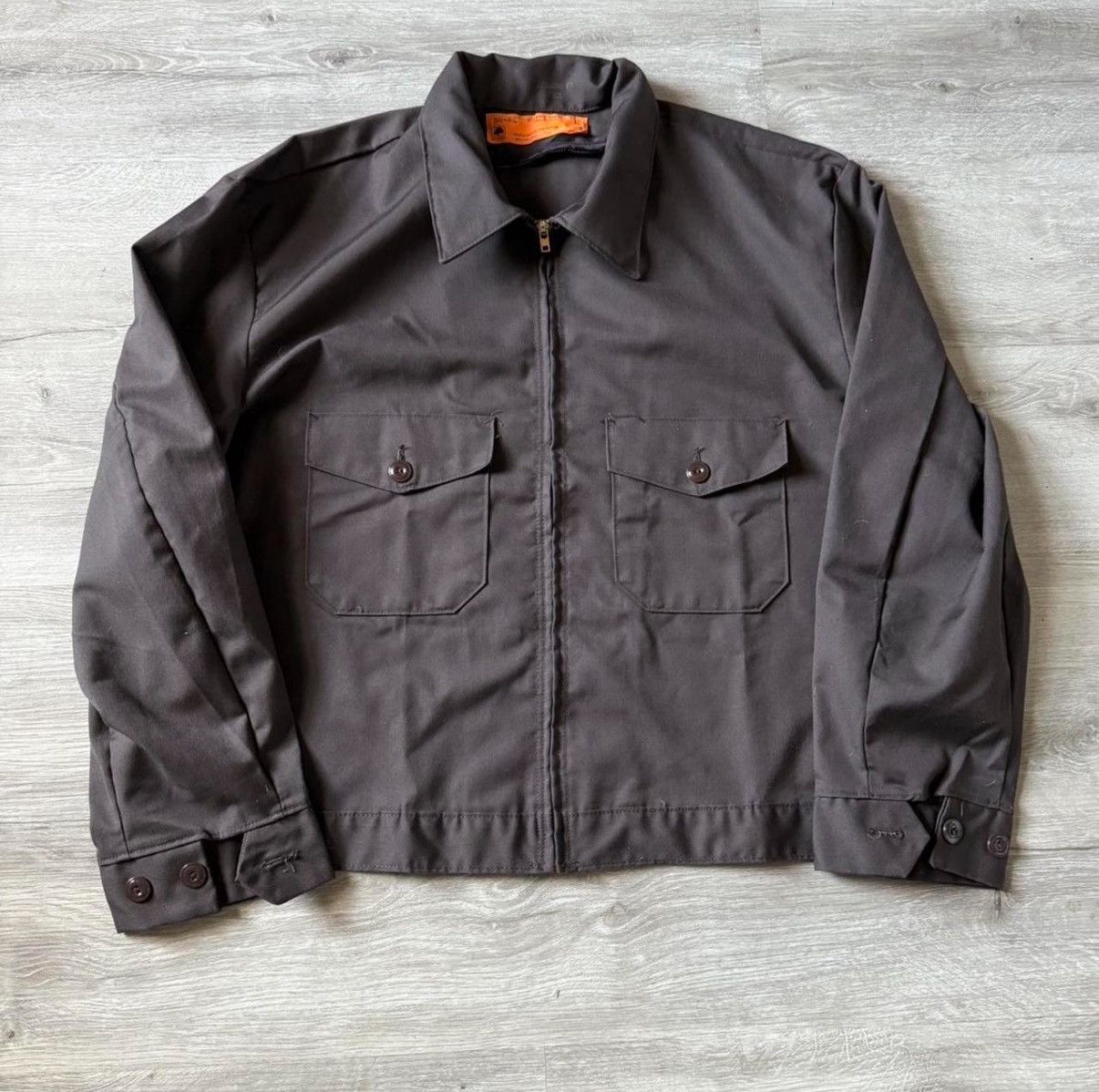 Vintage Vintage Brown 70s Work Jacket Size US L / EU 52-54 / 3 - 1 Thumbnail