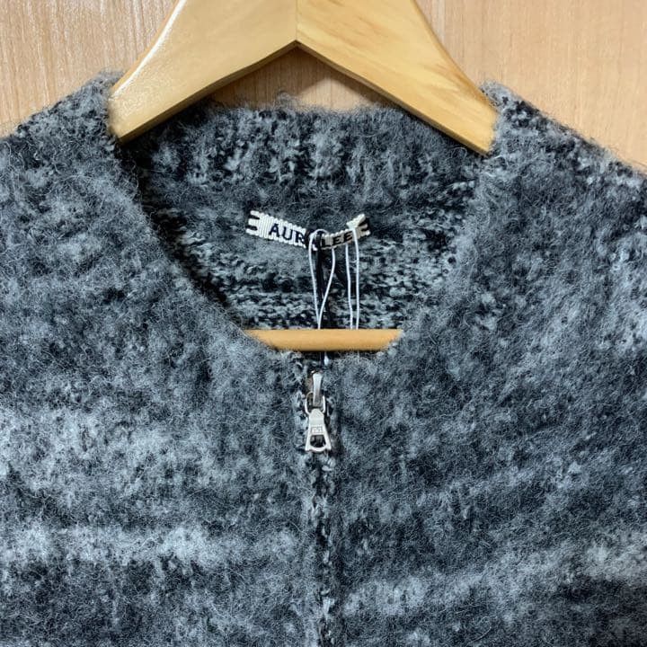 AURALEE 20AW WOOL ALPACA FELT KNIT VEST 3