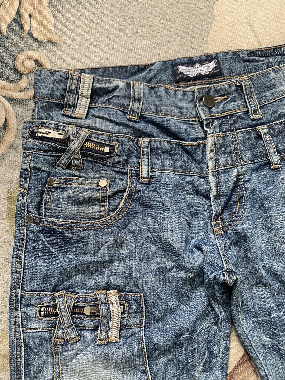 Japanese Brand Multipockets Functional Jeans Dal Denim Pant Nice Design Size US 33 - 8 Thumbnail