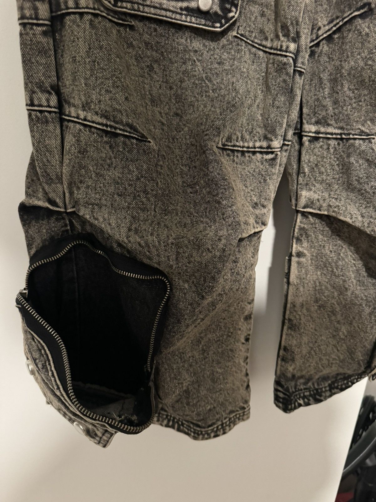 Designer × Diesel × Japanese Brand Work Style Multi-Pocket Jeans Size 28" / US 6 / IT 42 - 6 Thumbnail