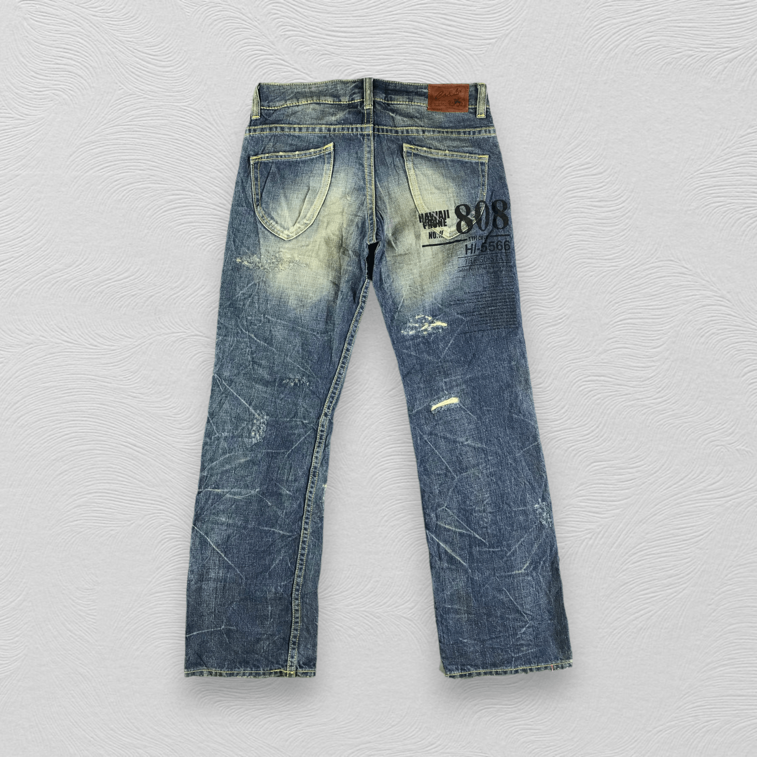 Japanese Brand Japanese CO&LU Jeans Faded Distressed Denim KJ2974 Size US 28 / EU 44 - 2 Thumbnail