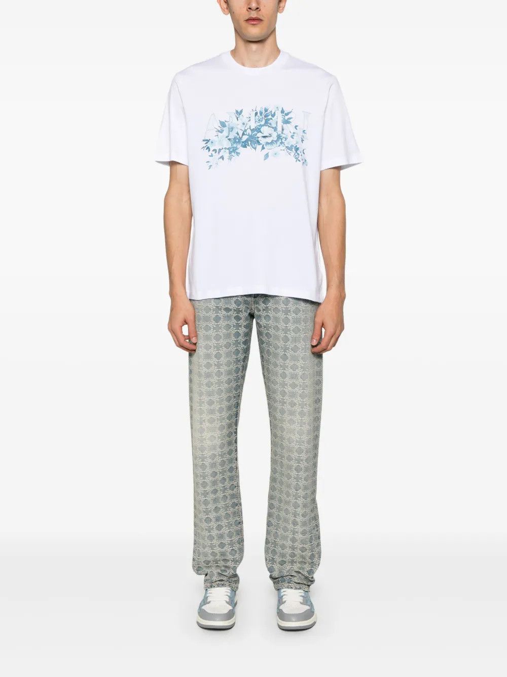 Amiri o1h1sh10525 Garden T-Shirt in White Size US XL / EU 56 / 4 - 2 Thumbnail