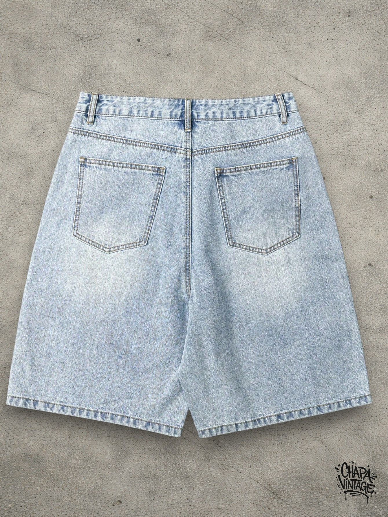 Vintage Denim blue shorts Size US 32 / EU 48 - 2 Thumbnail