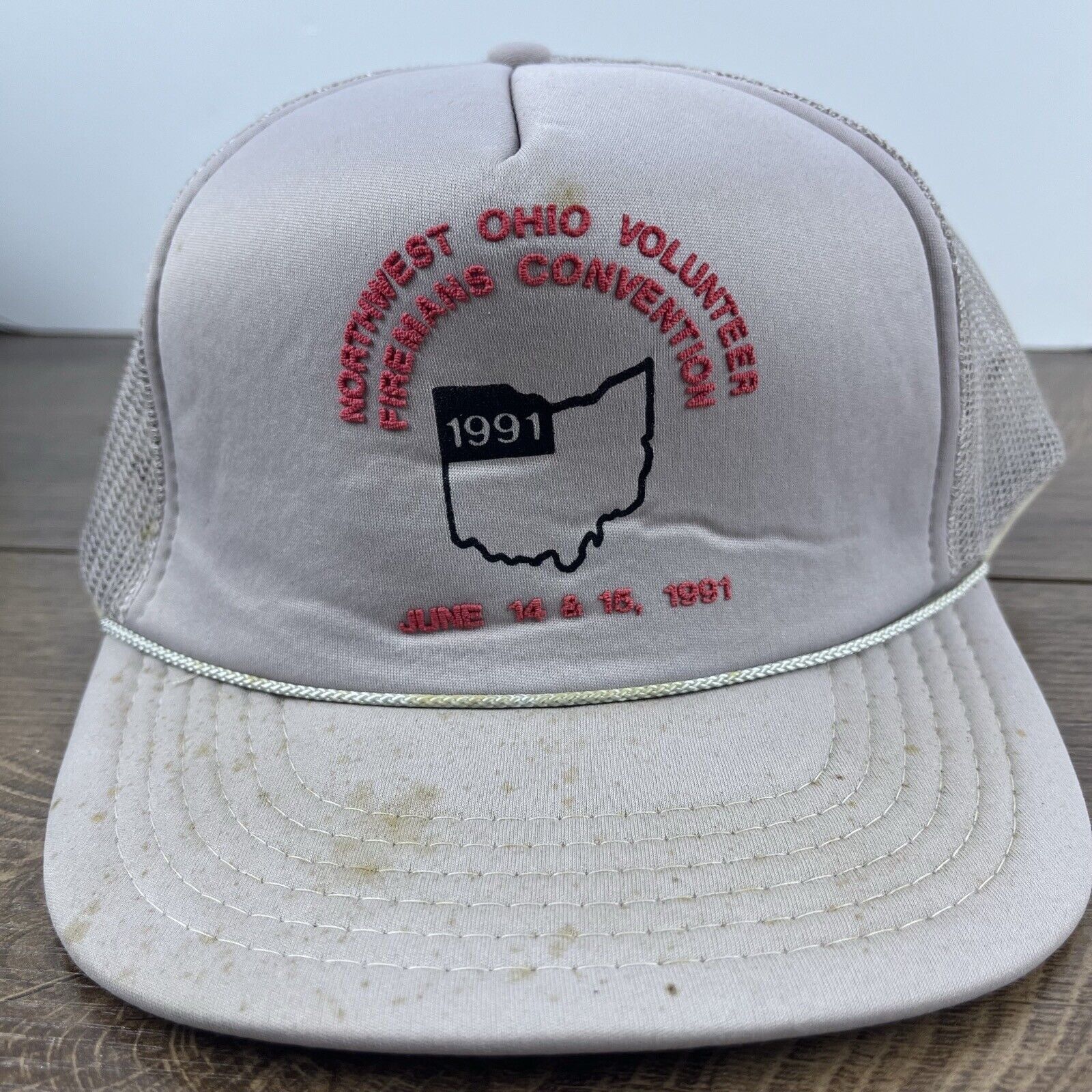 Other Northwest Ohio Volunteer Firemans Convention Hat Gray Cap Ad Size ONE SIZE - 1 Thumbnail