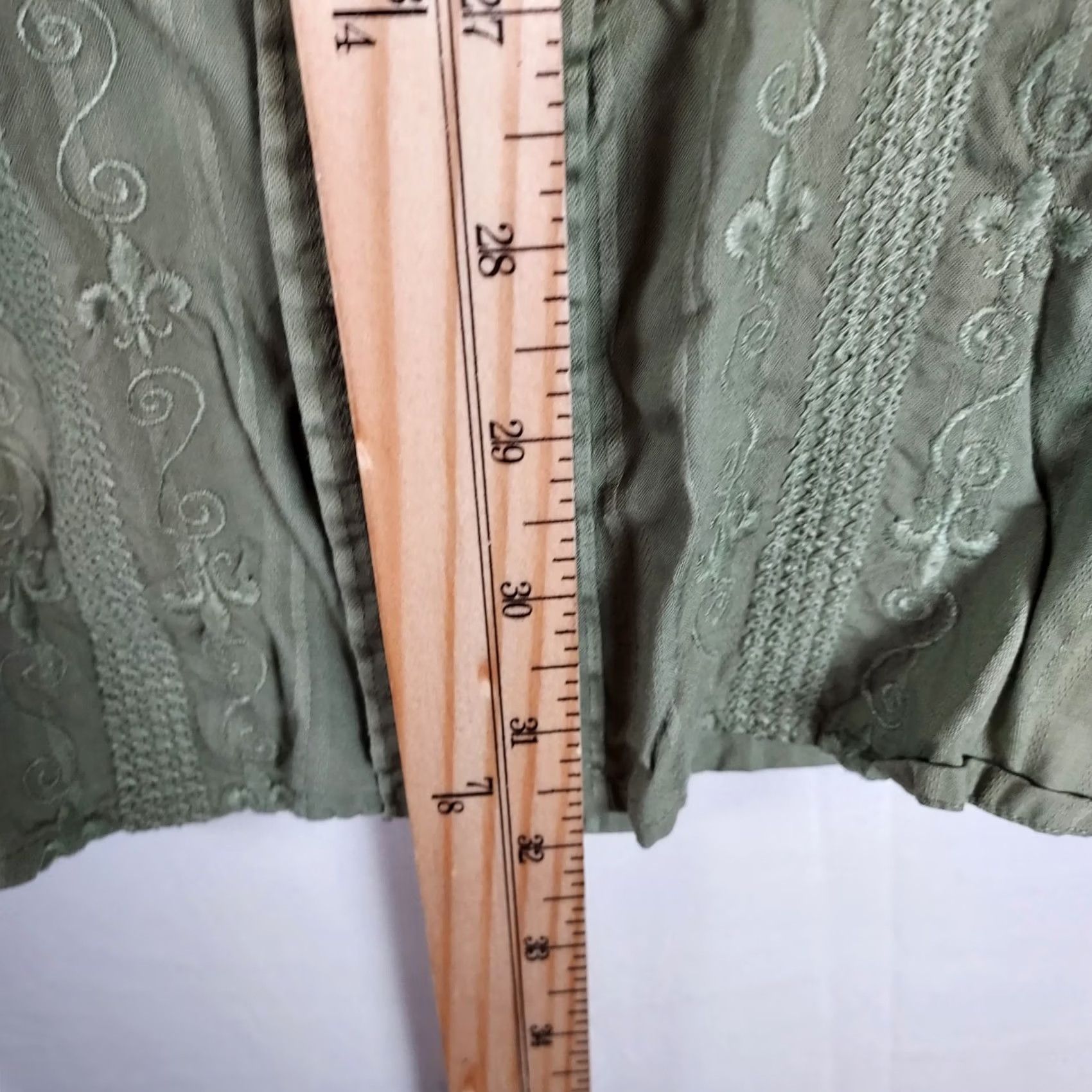 Lucky Brand Lucky Brand XL Green Embroidered Cotton Shirt Men’s Long Sleeve Button-Up Casual Size US XL / EU 56 / 4 - 4 Thumbnail