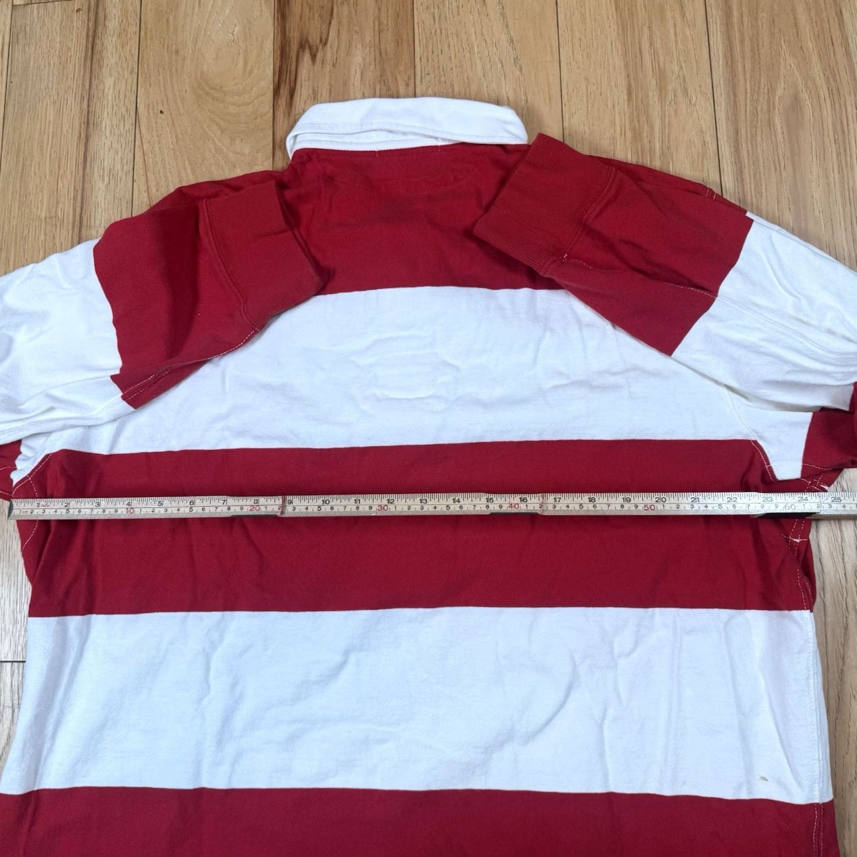 Ralph Lauren VINTAGE Polo Ralph Lauren Rugby Jersey PRLC Club Mens XL Red White Stripe Clubs 1967 Rugby Mens XL Red White Stripe Polo Ralph Lauren Shirt Size US XL / EU 56 / 4 - 5 Thumbnail