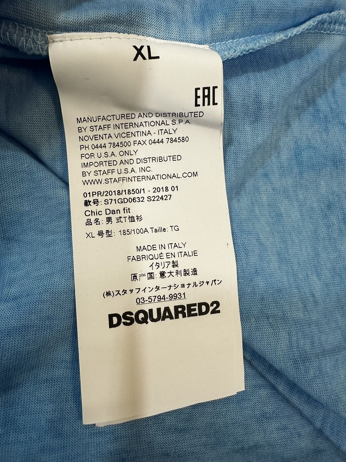 Designer × Dsquared2 DSQUARED2 Surf Camp Logo Size XL Made in Italy Size US XL / EU 56 / 4 - 6 Thumbnail