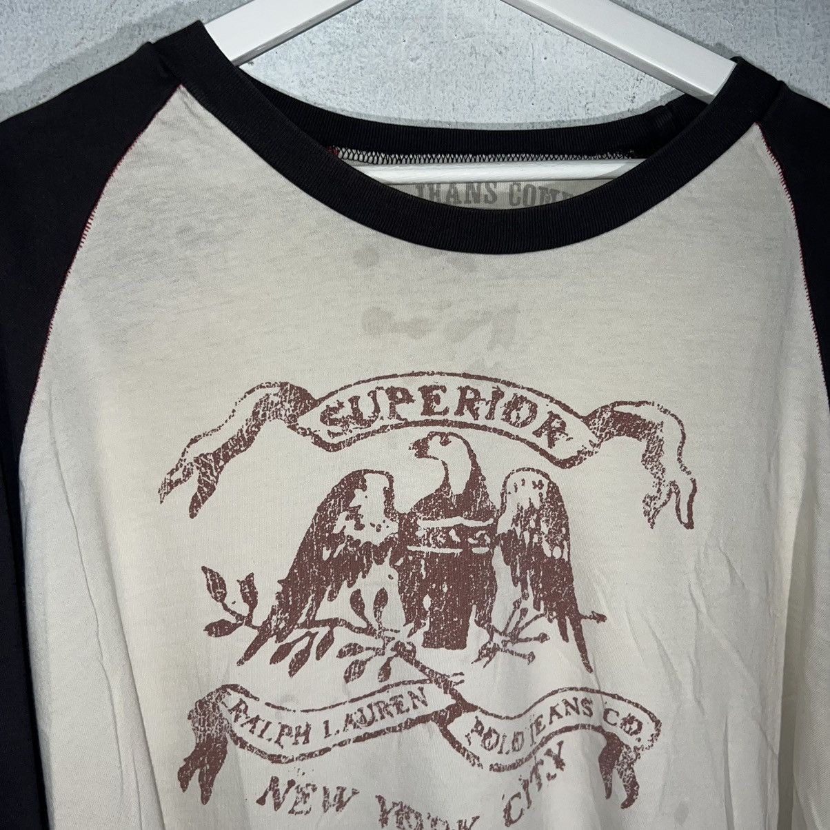 Ralph Lauren XXXL Vintage Polo Jeans Ralph Lauren Raglan T-Shirt Size US XXL / EU 58 / 5 - 2 Thumbnail