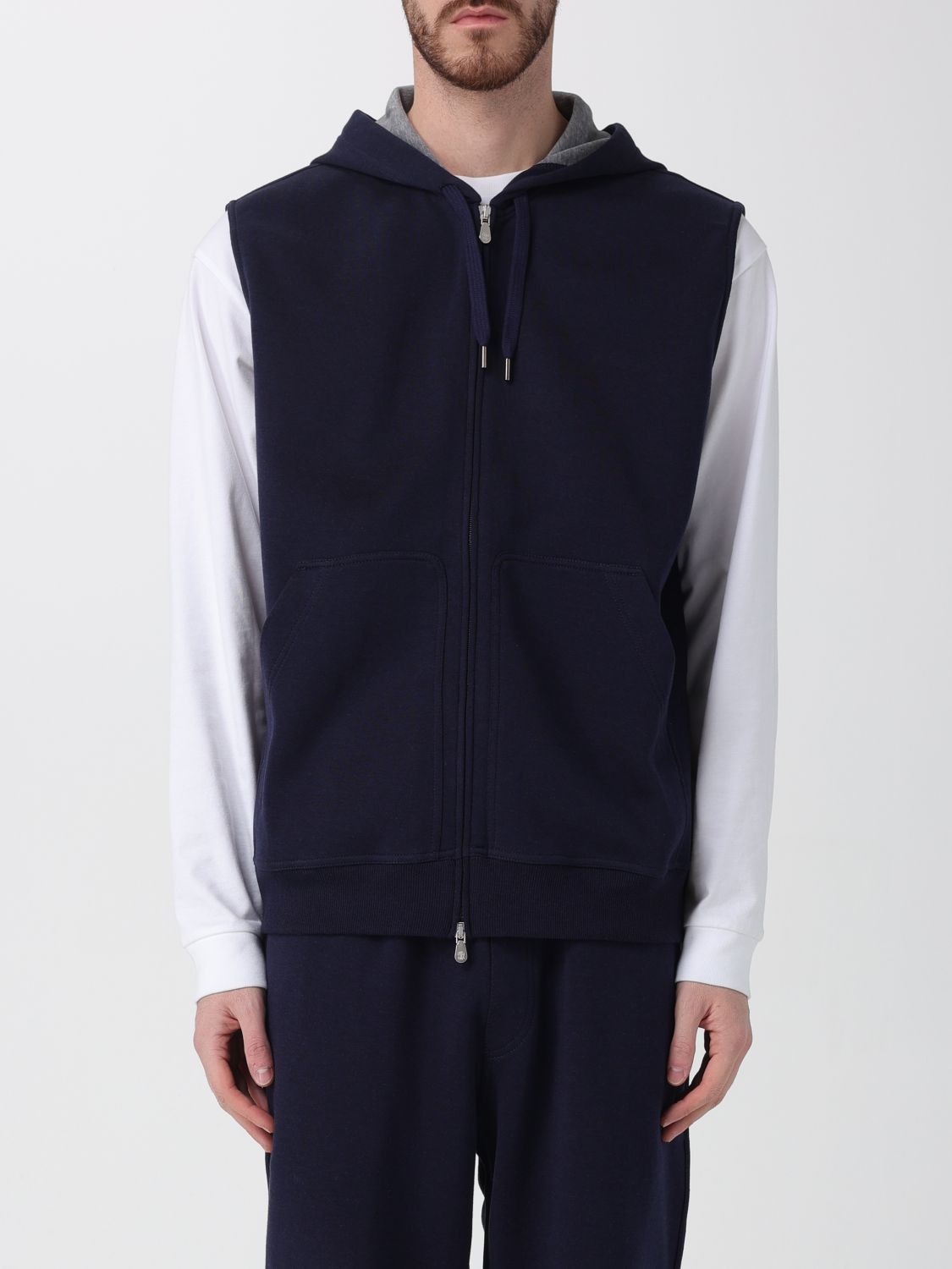 Brunello Cucinelli Sweatshirt Men Blue