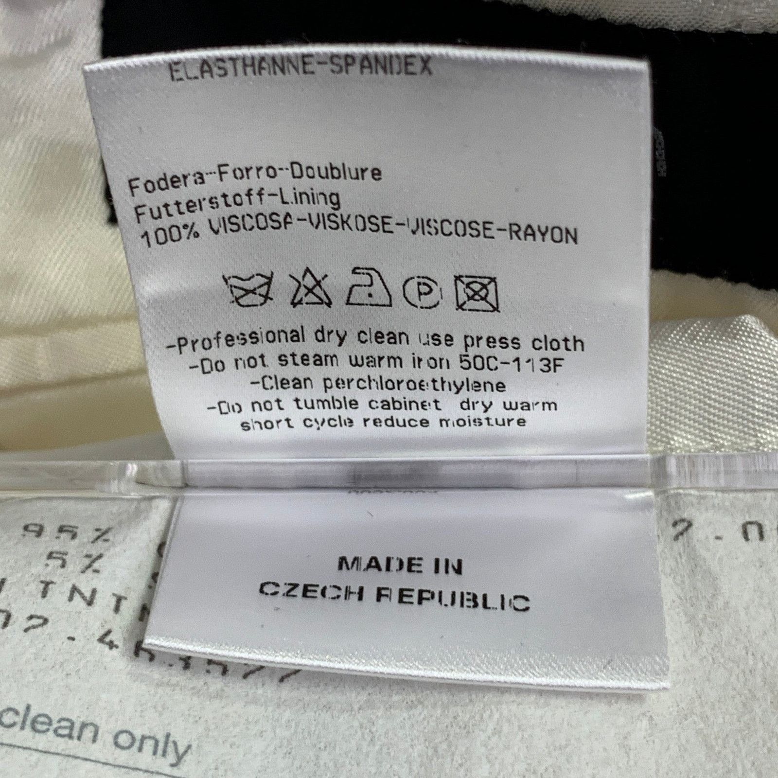 Calvin Klein Size 38 Cream Cotton Blend Notch Lapel Sport Coat Size 38R - 7 Thumbnail