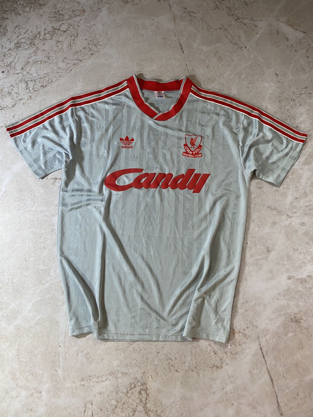 Adidas Liverpool Candy 1990s Retro Vintage Soccer Jersey