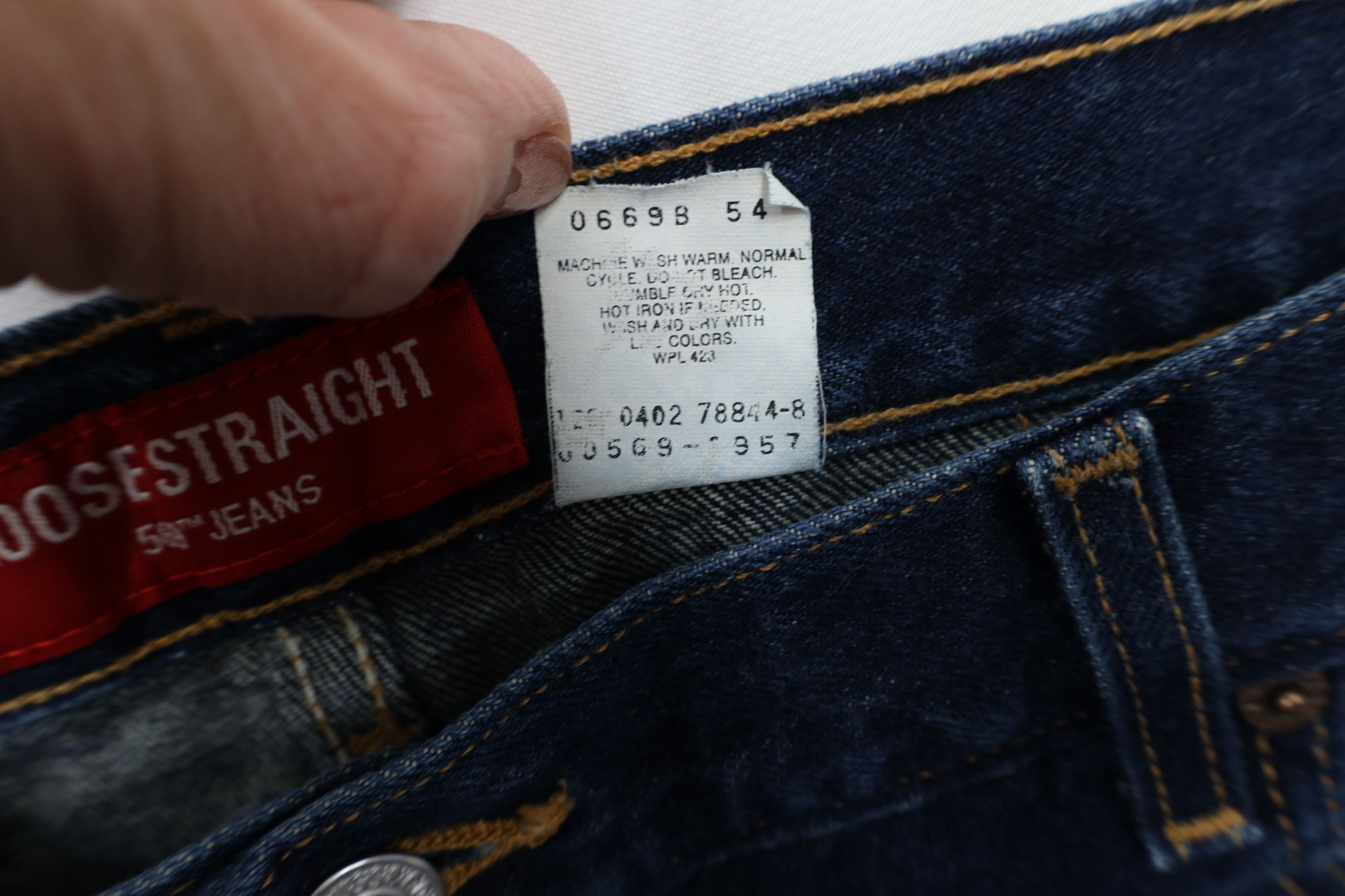 Levi's × Vintage Vintage Y2K 2002 Levis 569 Straight Wide Leg Denim Jeans Size US 41 - 10 Thumbnail