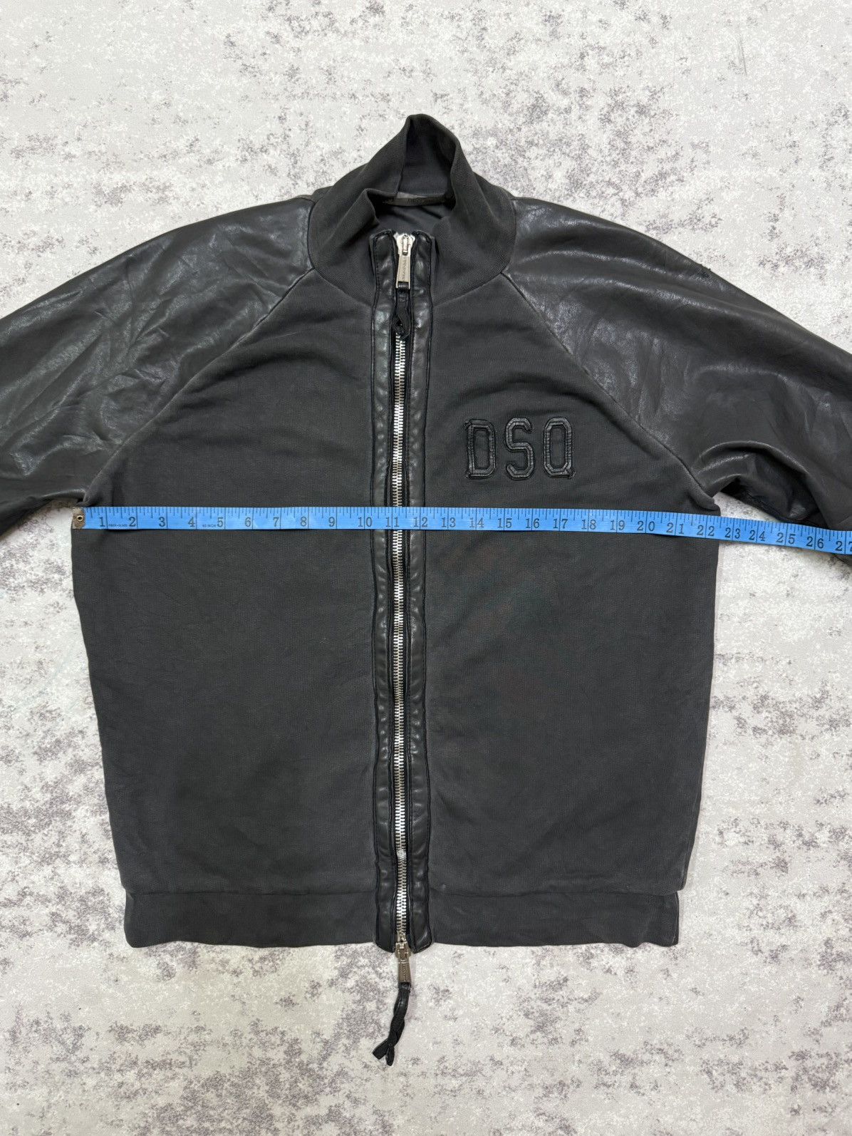 Dsquared2 Ds Quared 2 Horror Hcokey Sleeve Leather Bomber Jacket Size US M / EU 48-50 / 2 - 20 Thumbnail