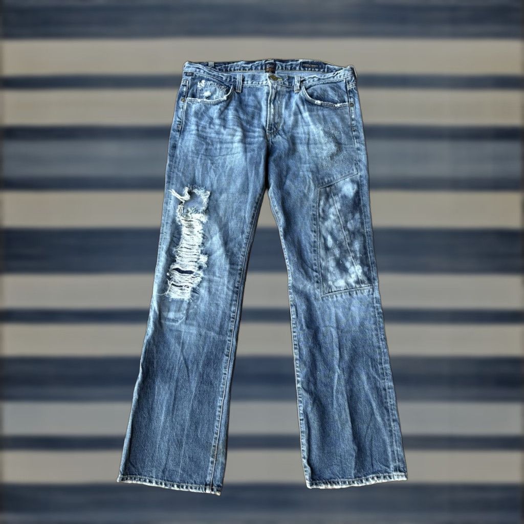 Citizens Of Humanity Y2K Citizens Of Humanity Jeans Mens 36x33.5 Jagger Bootcut Distressed Denim Blue 5-Pocket Belt Loops Slim Relaxed USA Size US 36 / EU 52 - 1 Thumbnail