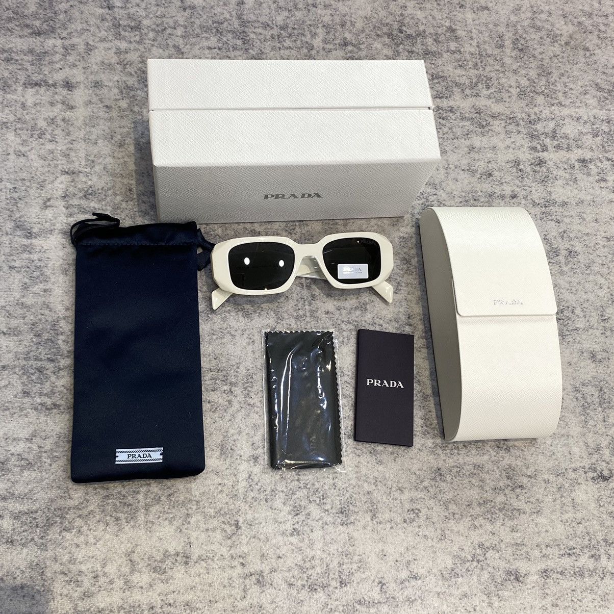 Prada PRADA OPR 17WS 1425S0 Sunglasses WHITE Size ONE SIZE - 12 Thumbnail