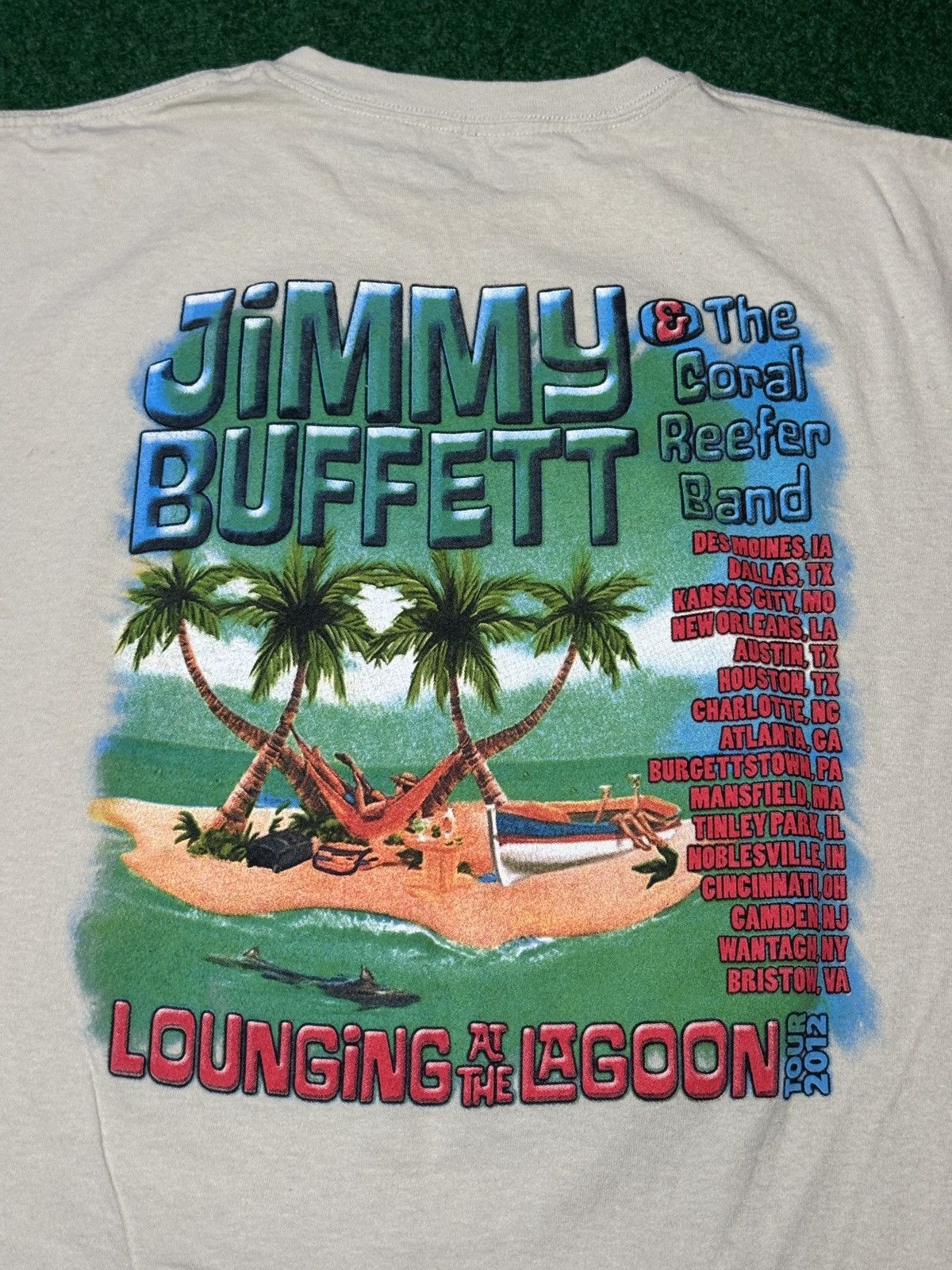 Band Tees Jimmy Buffet Coral Reefer Band Lounging Lagoon Tour T Shirt Size US L / EU 52-54 / 3 - 4 Thumbnail