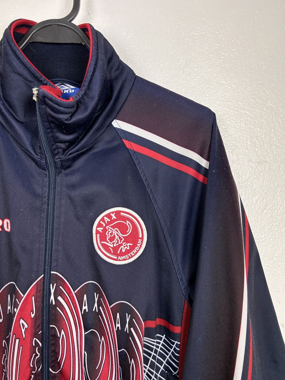 Umbro 90s Vintage Umbro Ajax FC 1997/98 Away Tracksuit Jacket Size US S / EU 44-46 / 1 - 2 Thumbnail
