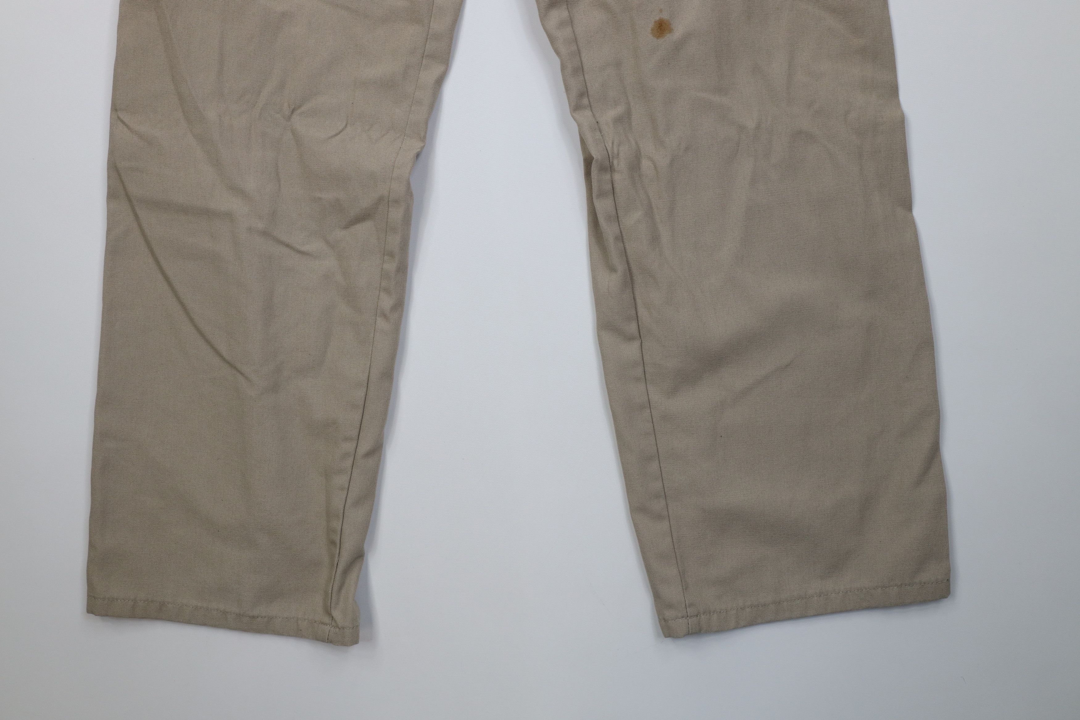 Wrangler Vintage Y2K Wrangler Workwear Wide Leg Cargo Pants Beige Size US 34 / EU 50 - 12 Thumbnail