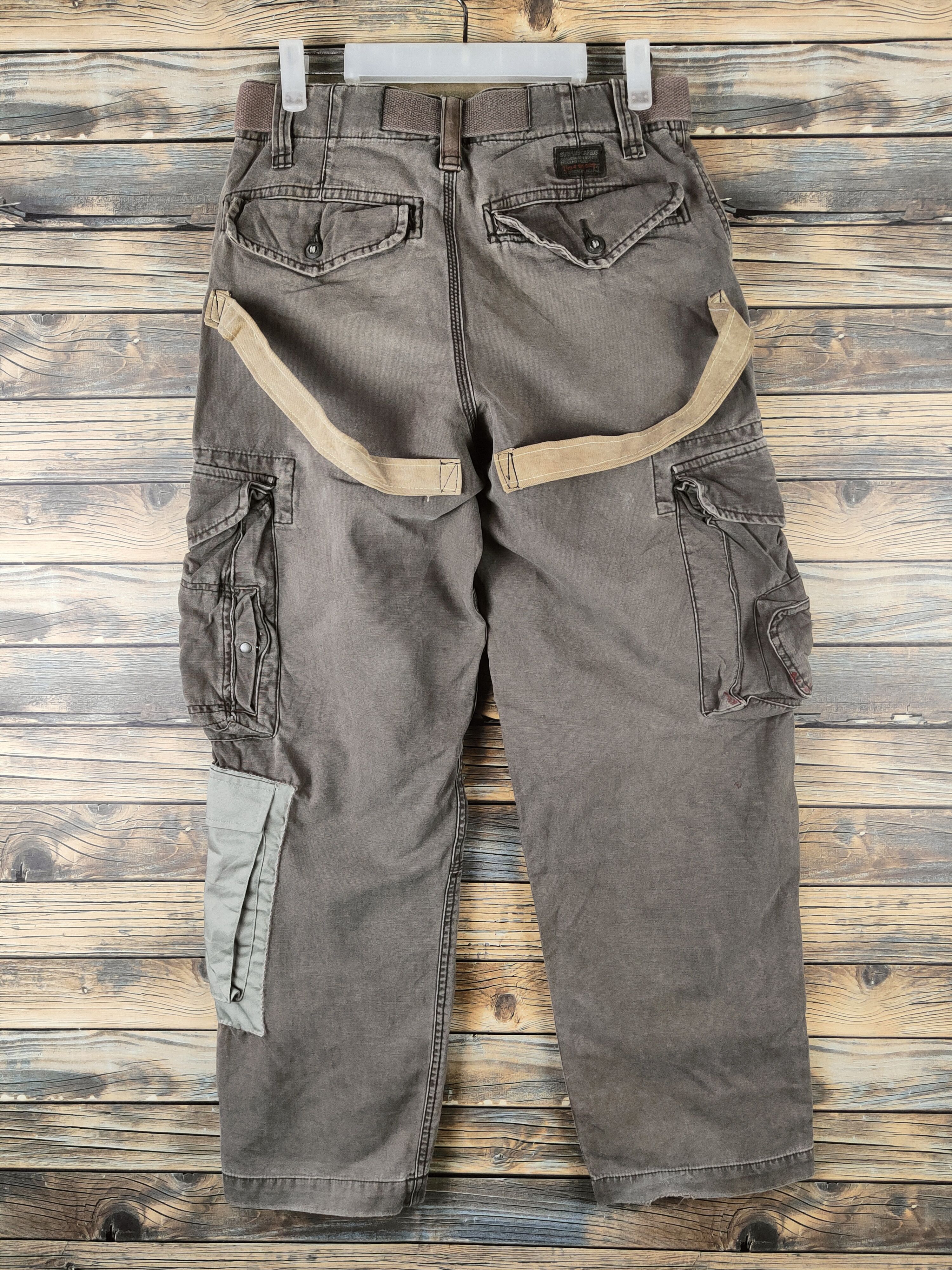 Japanese Brand DL Old Navy Brown Multipocket Cargo Pants #46-393 Size US 28 / EU 44 - 7 Thumbnail