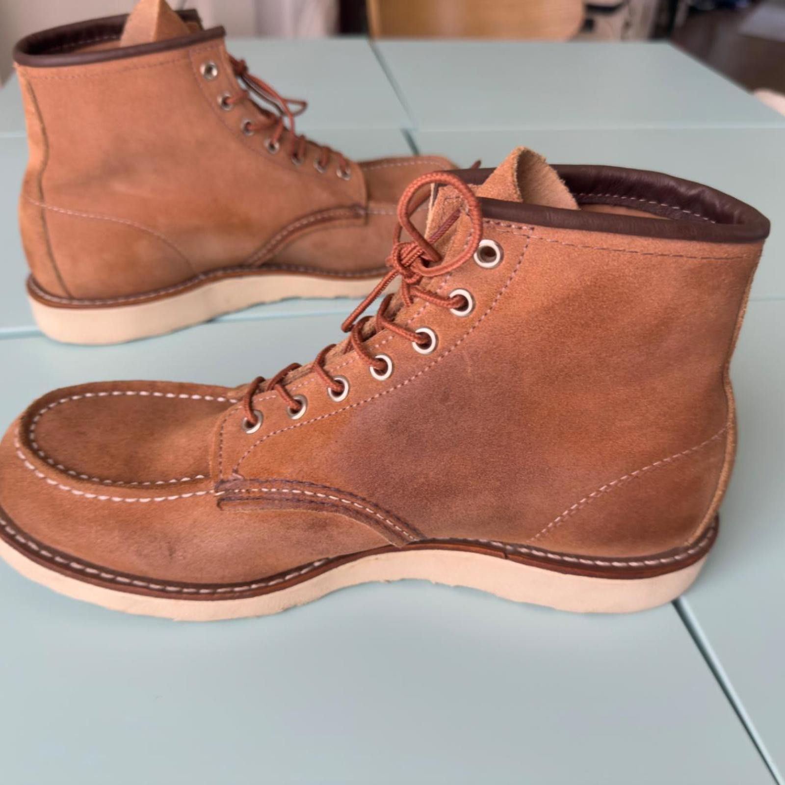 Red Wing RED WING HERITAGE MENS MOC BOOT - DUSTY ROSE ABILENE SIZE 10 Size US 10 / EU 43 - 5 Thumbnail