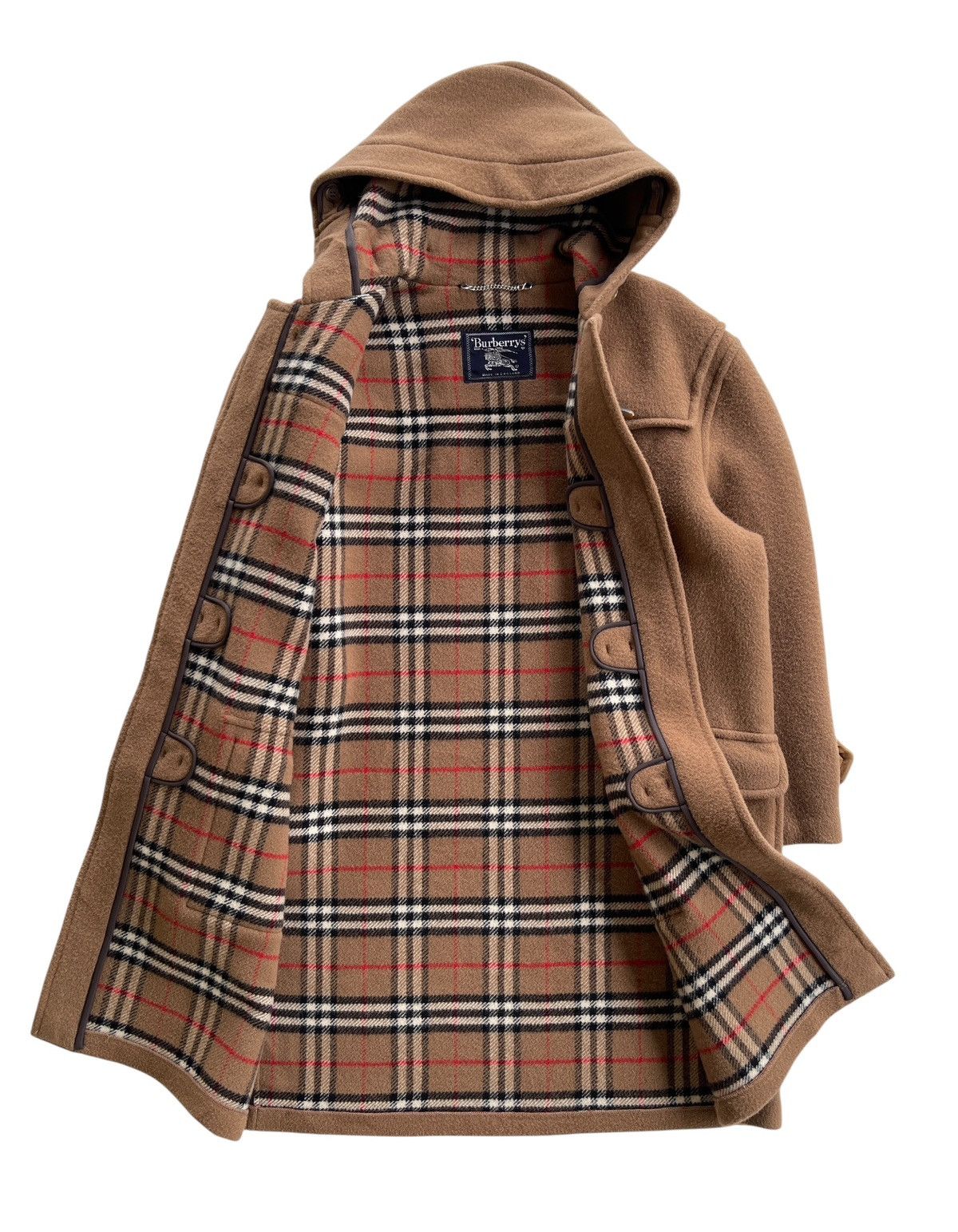 Burberry Vintage Burberrys Nova Checked England Duffle Coat Size US M / EU 48-50 / 2 - 3 Thumbnail