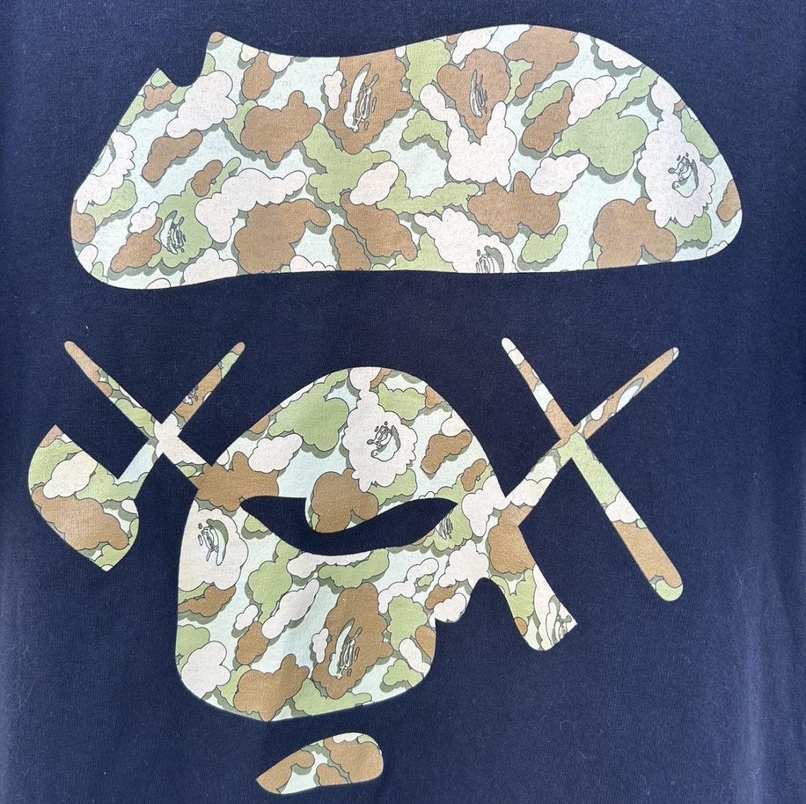 Bape × Kaws Bape X Kaws Ape Face Tee Medium Size US M / EU 48-50 / 2 - 3 Thumbnail