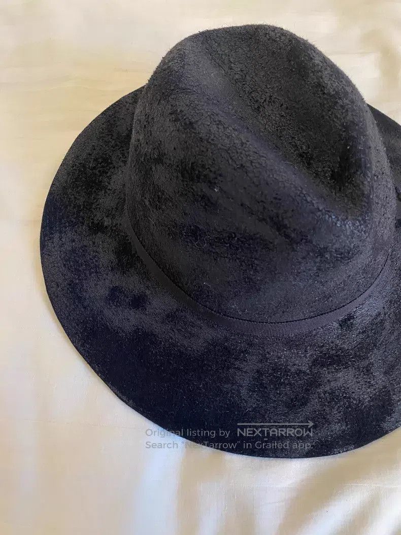 Yohji Yamamoto Yohji Yamamoto 2015 FW Show Coated Wool Top Hat Size ONE SIZE - 5 Thumbnail