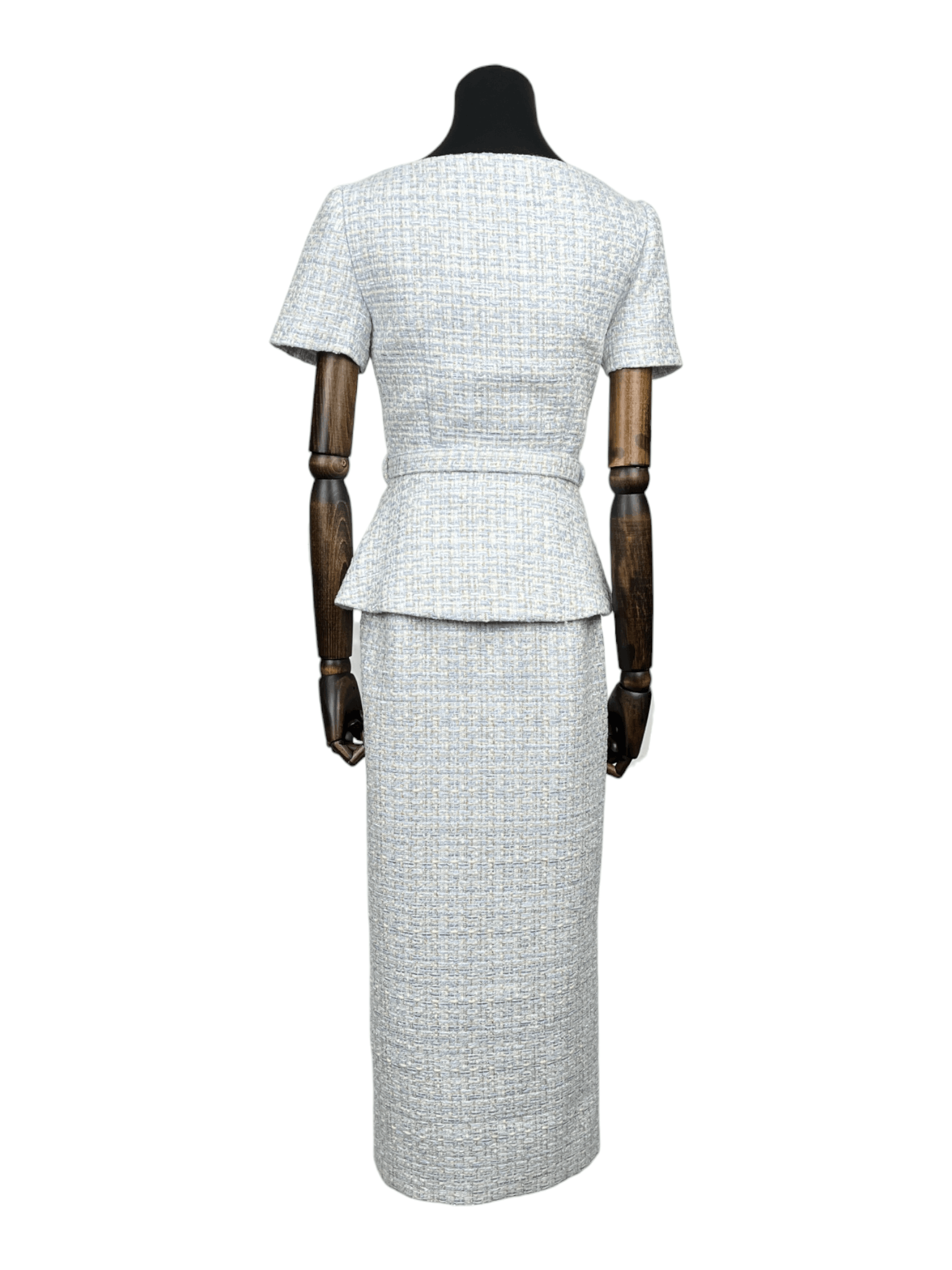 Self-Portrait Self-Portrait Light Blue Tweed One-Pc Dress Size XS / US 0-2 / IT 36-38 - 2 Thumbnail