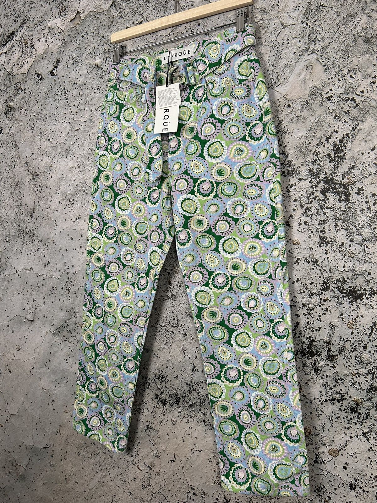 Japanese Brand Uterque Floral Denim Pants Jeans Vintage Streetwear Japanese Size 26" / US 2 / IT 38 - 2 Thumbnail