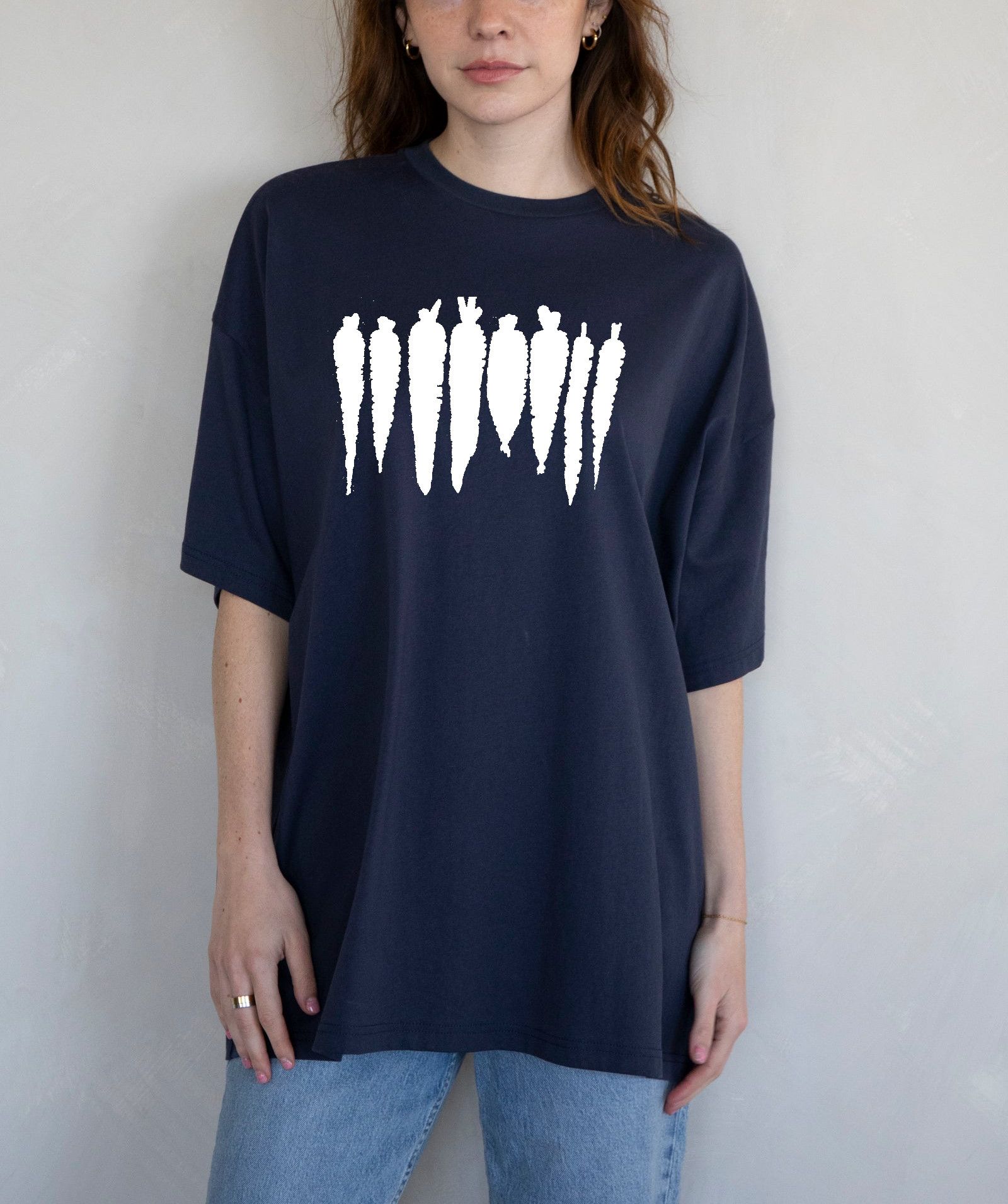 Designer × The Unbranded Brand Carrot T-Shirt, Food Shirt, Screen Printed T-Shirt Size L / US 10 / IT 46 - 1 Thumbnail