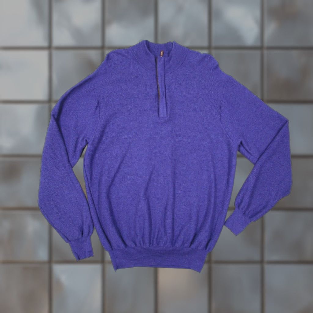 Peter Millar Peter Millar Sweater Mens 2XL Purple 1/4 Zip Merino Wool Knit Pullover Golf Size US XXL / EU 58 / 5 - 1 Thumbnail