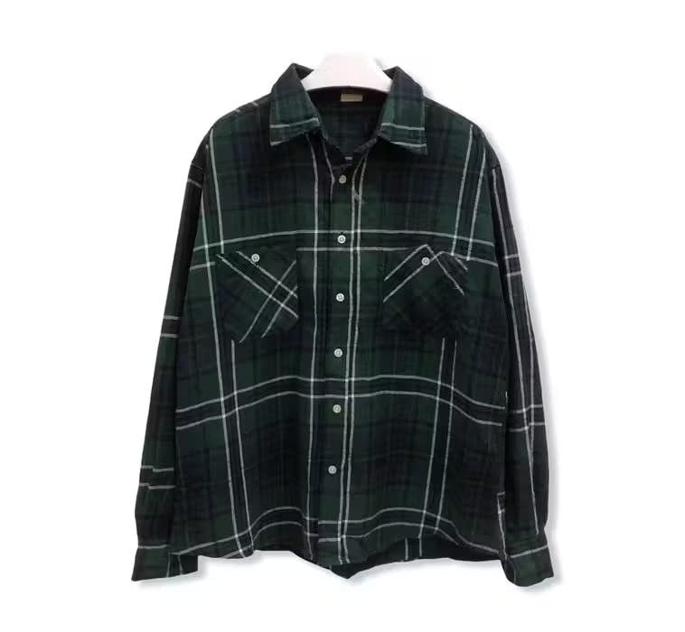 image of O.c Plaid Tartan Flannel Shirt, Men's (Size Large)
