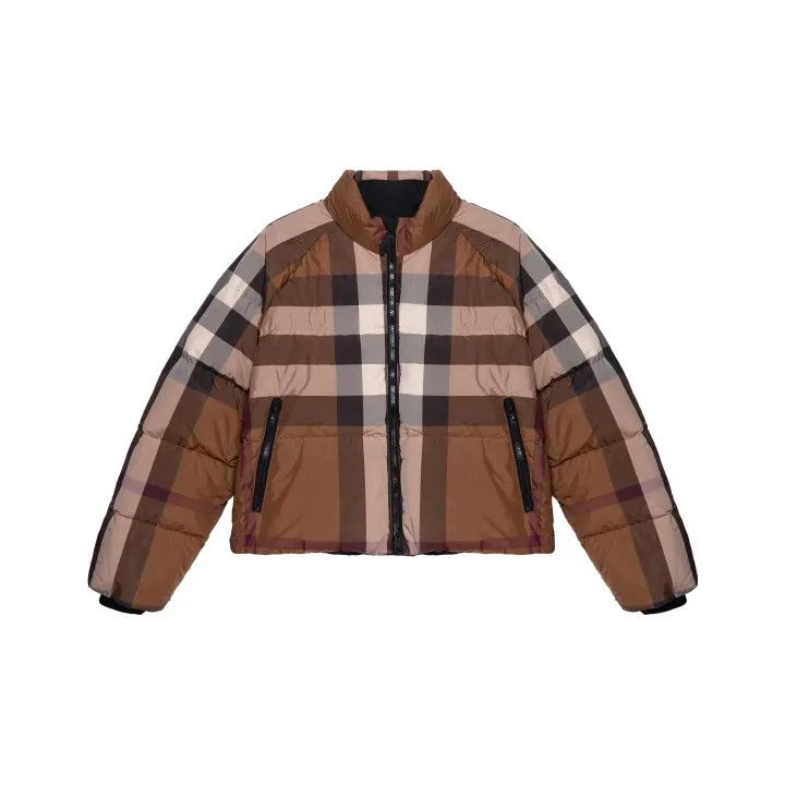 Burberry Burberry Plaid Short Warm Puffer Jacket 0079 Size XXL / US 16-18 / IT 52-54 - 1 Thumbnail