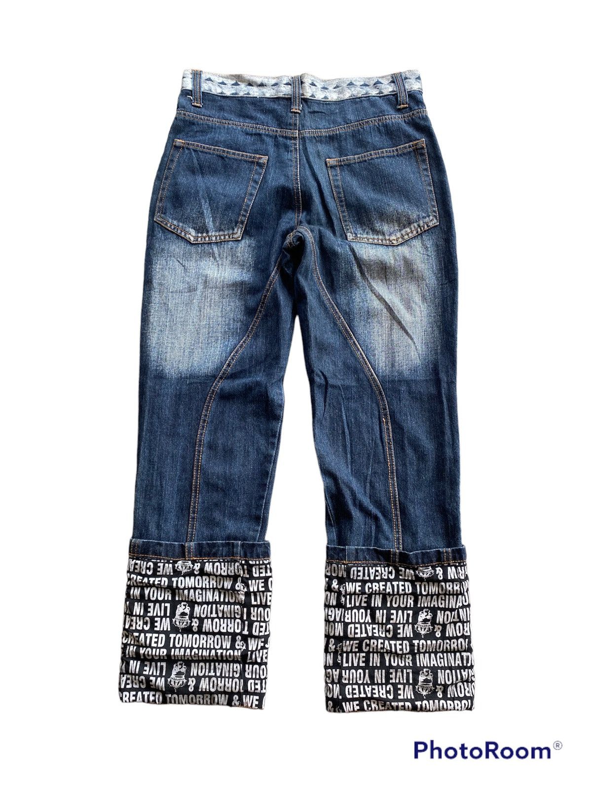 If Six Was Nine × In The Attic × Le Grande Bleu (L.G.B.) In The Attic Home Punk Grunge Jeans P170 Size US 31 - 11 Thumbnail