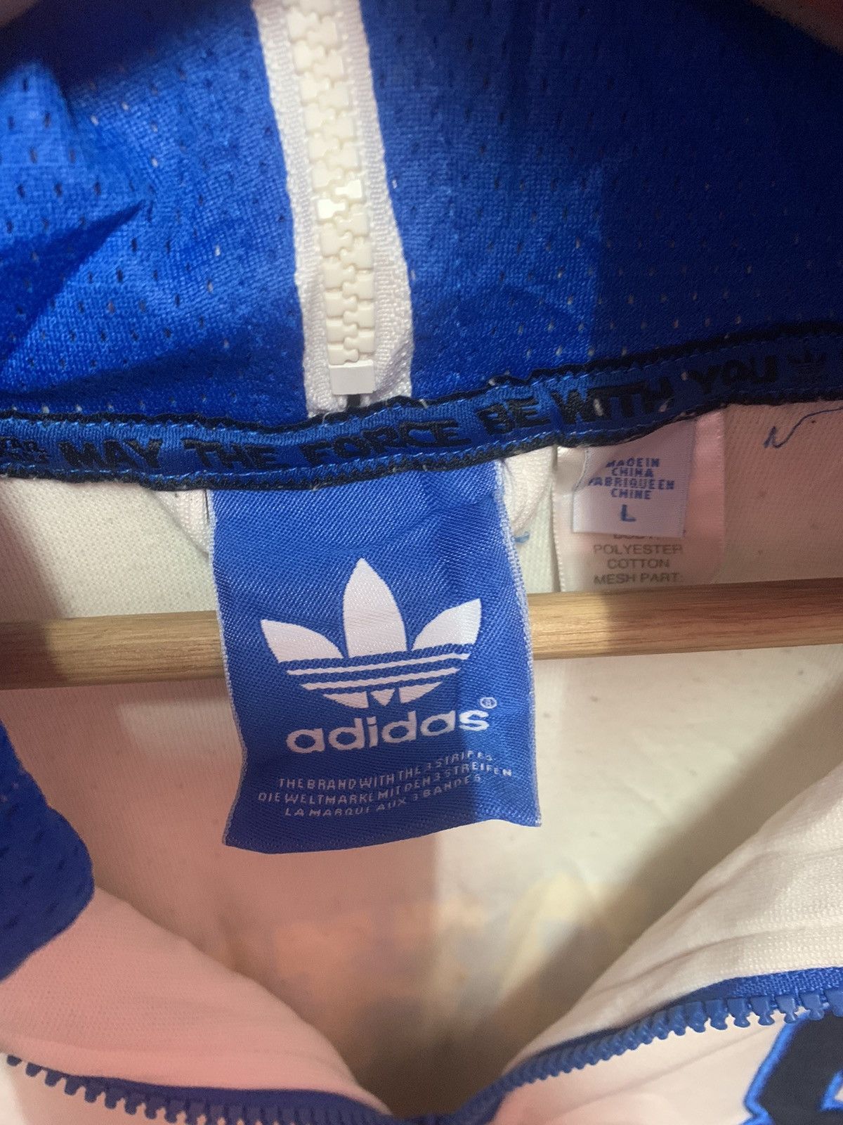 Adidas × Vintage RARE!! Sweater Hoodies ADIDAS X star Wars Size US L / EU 52-54 / 3 - 4 Thumbnail