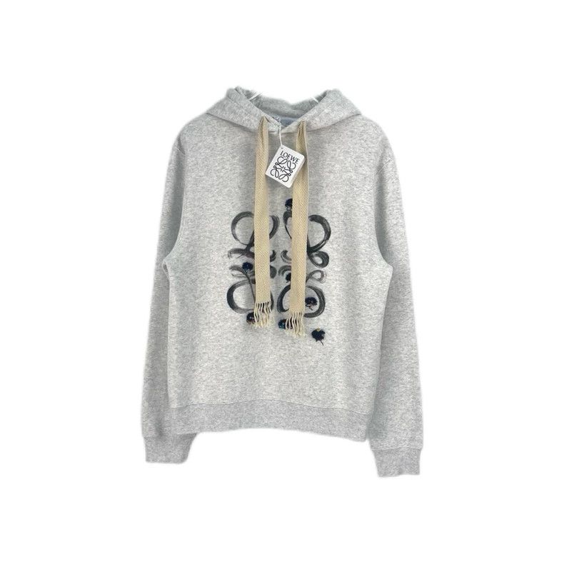 Loewe loewe Gray hooded long-sleeved sweatshirt 2504-Nextarrow Size US S / EU 44-46 / 1 - 1 Thumbnail
