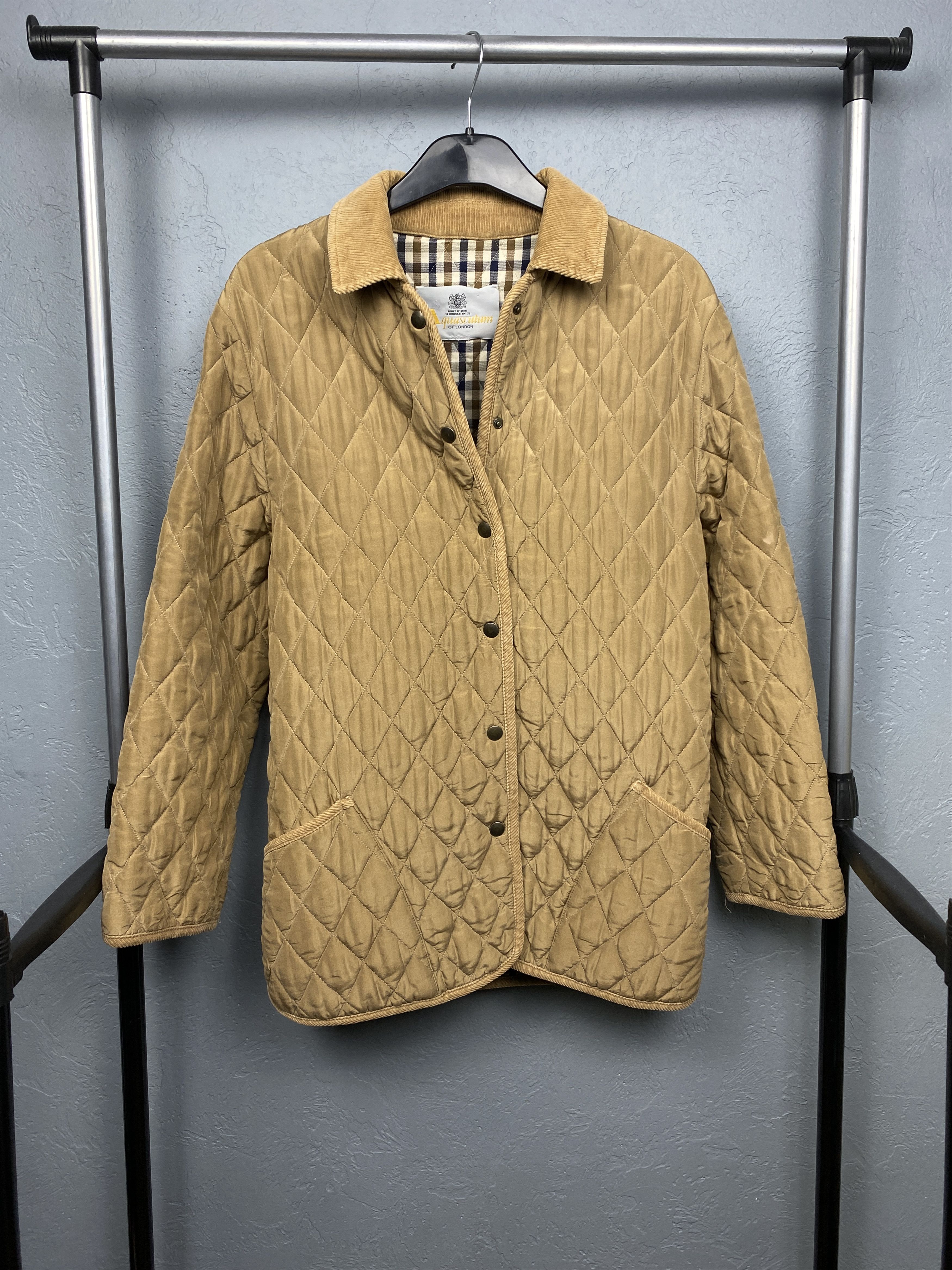 Aquascutum × Vintage Aquascutum Vintage Womens Quilted Jacket Size L / US 10 / IT 46 - 1 Thumbnail