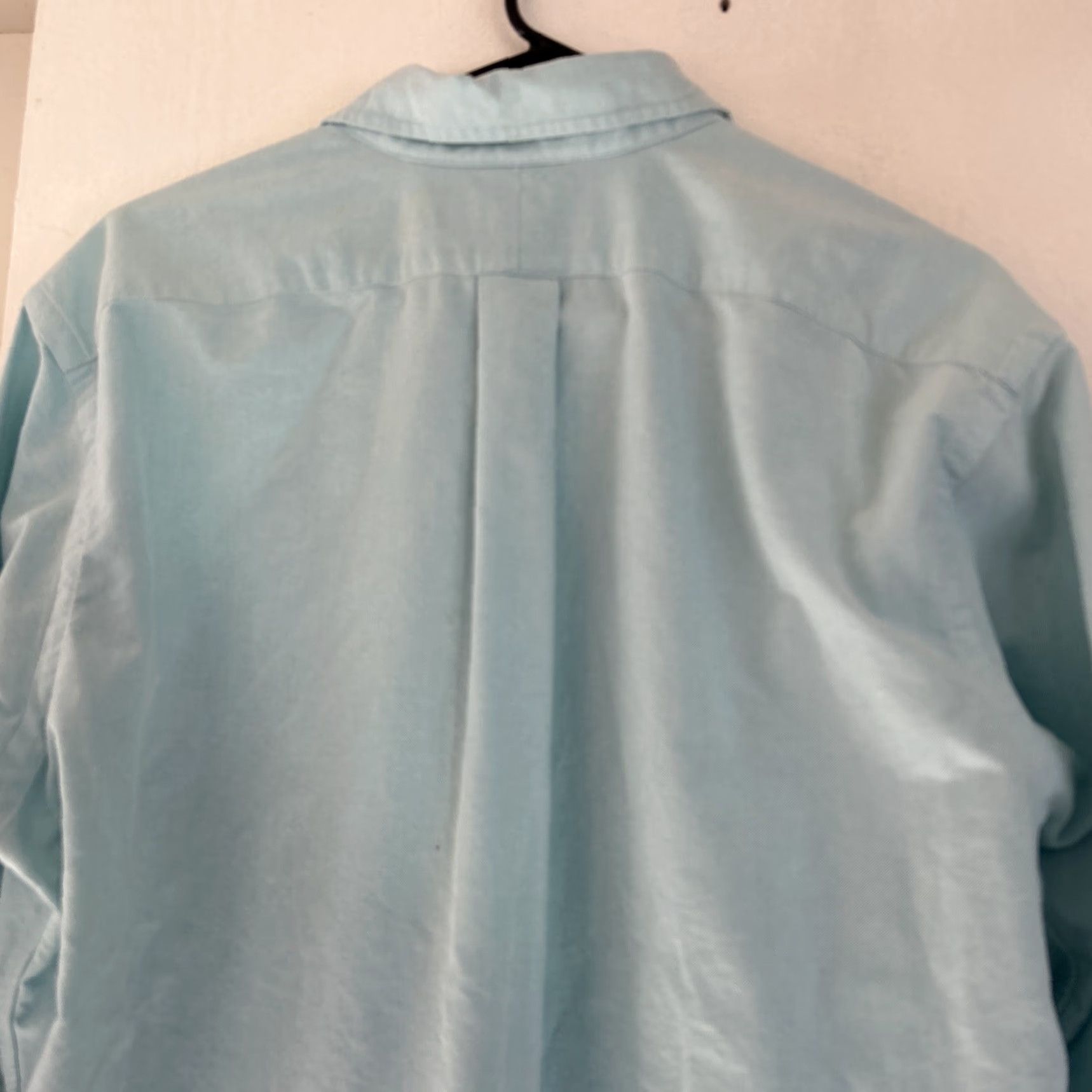 Vintage Polo Shirt Men L Long Sleeve Button-Up Oxford Preppy Academia Blue EUC Size US L / EU 52-54 / 3 - 5 Thumbnail