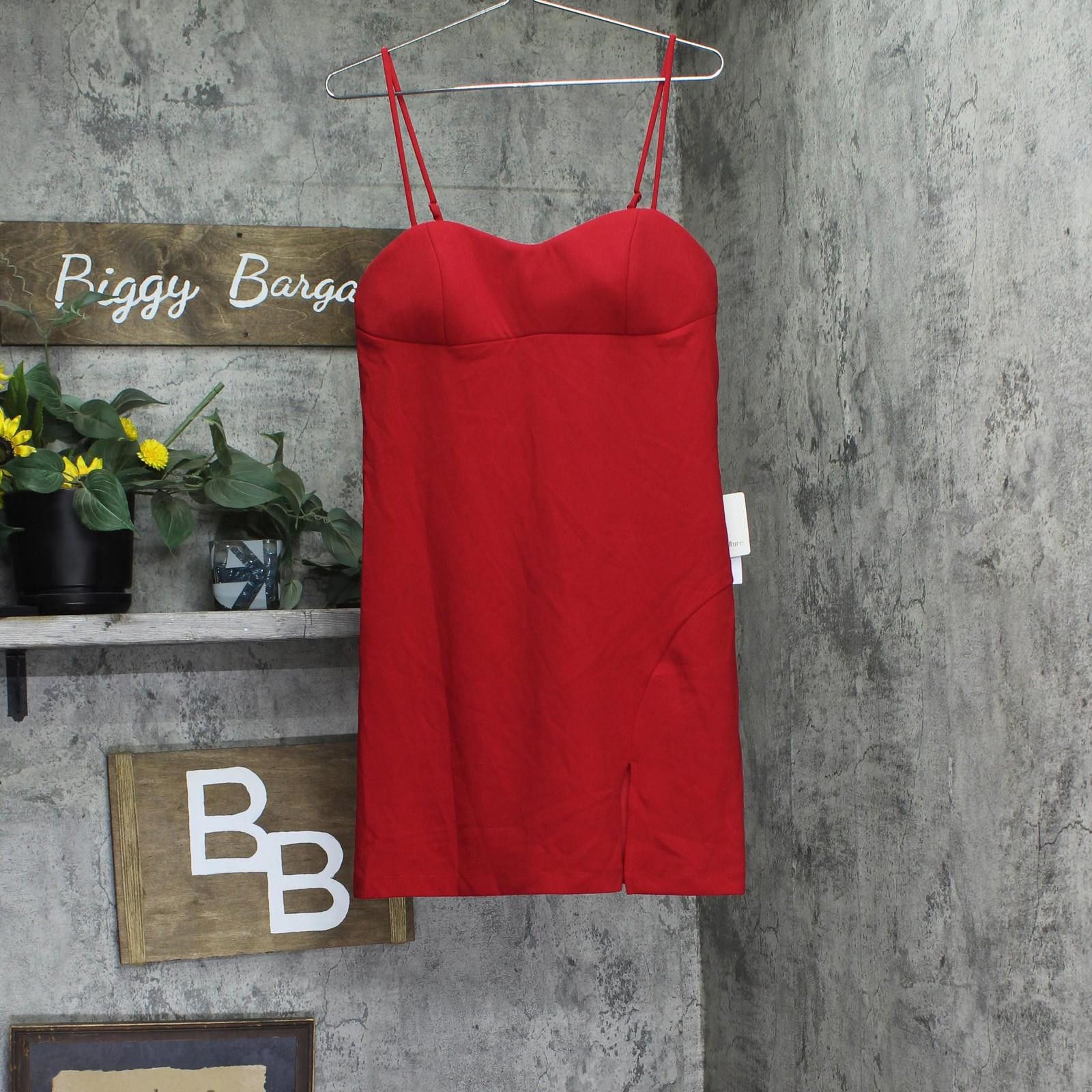Other Nwt Pear Culture Side-cutout Bodycon Dress Zc10790 Red 13 Size M / US 6-8 / IT 42-44 - 1 Thumbnail