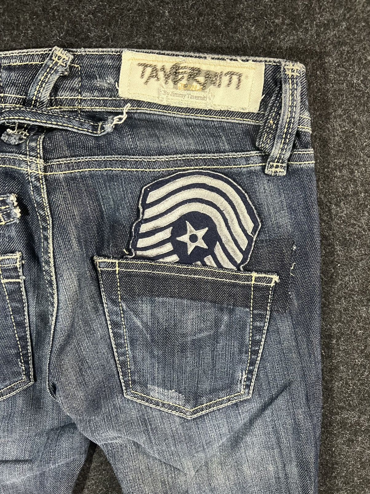 Jimmy Taverniti Flare Distress Washed Lightning Whiskered Like LGB Size US 30 / EU 46 - 6 Thumbnail