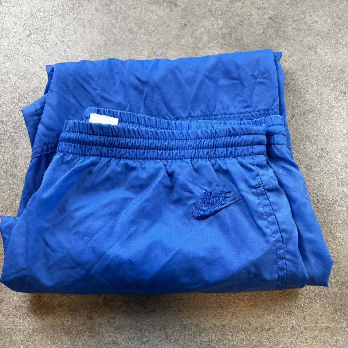 Nike Vintage 90s blue nike track pants Size US 31 - 8 Thumbnail