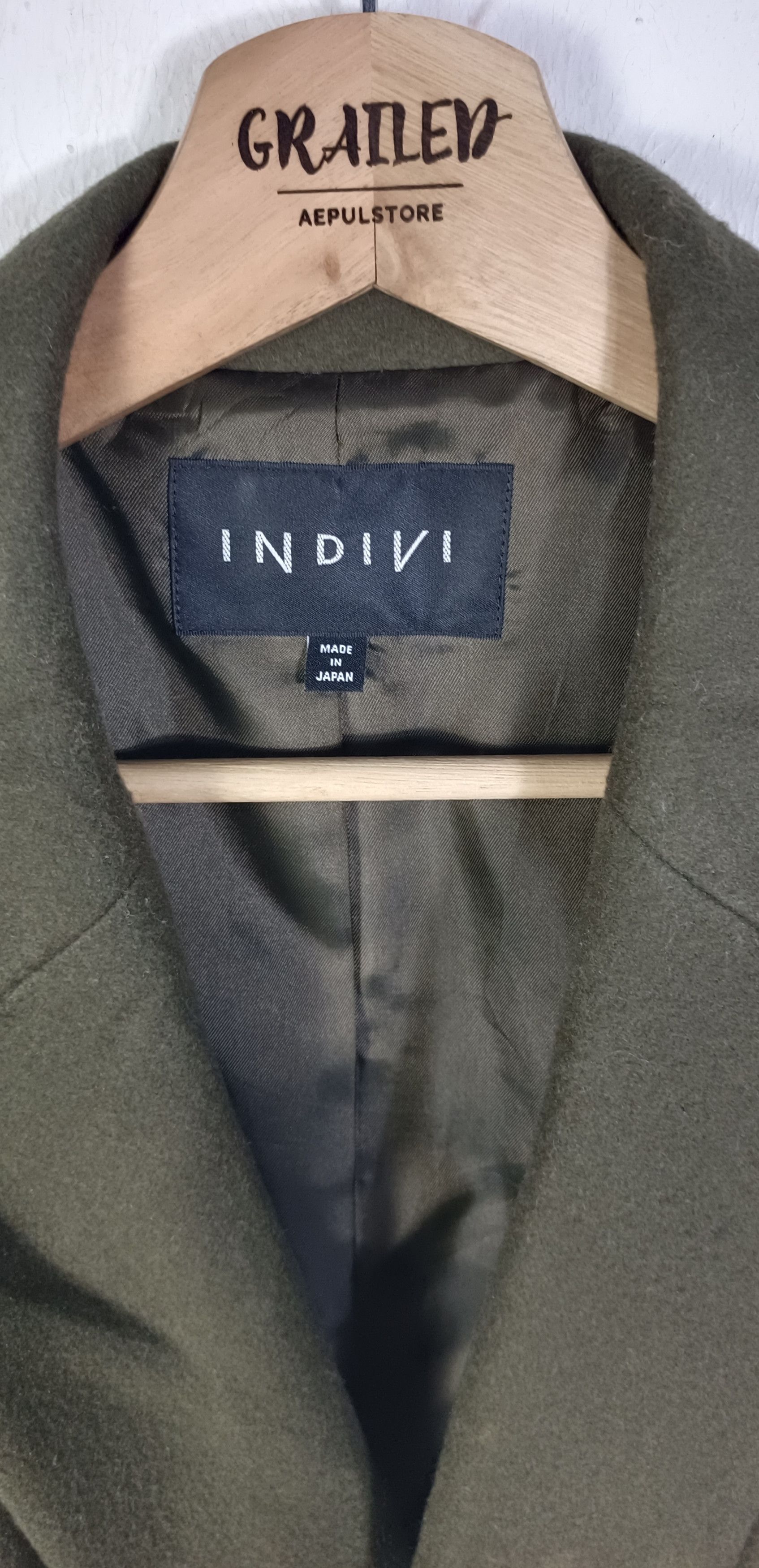 Japanese Brand Vintage💥 INDIVI Double Breasted Coat Size US L / EU 52-54 / 3 - 7 Thumbnail