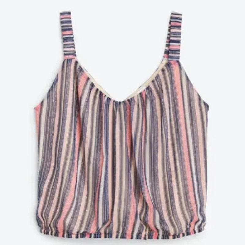 Other Misha Cropped Cami - Stitch Fix Striped Elastic Waist Top Size XXL / US 16-18 / IT 52-54 - 7 Thumbnail