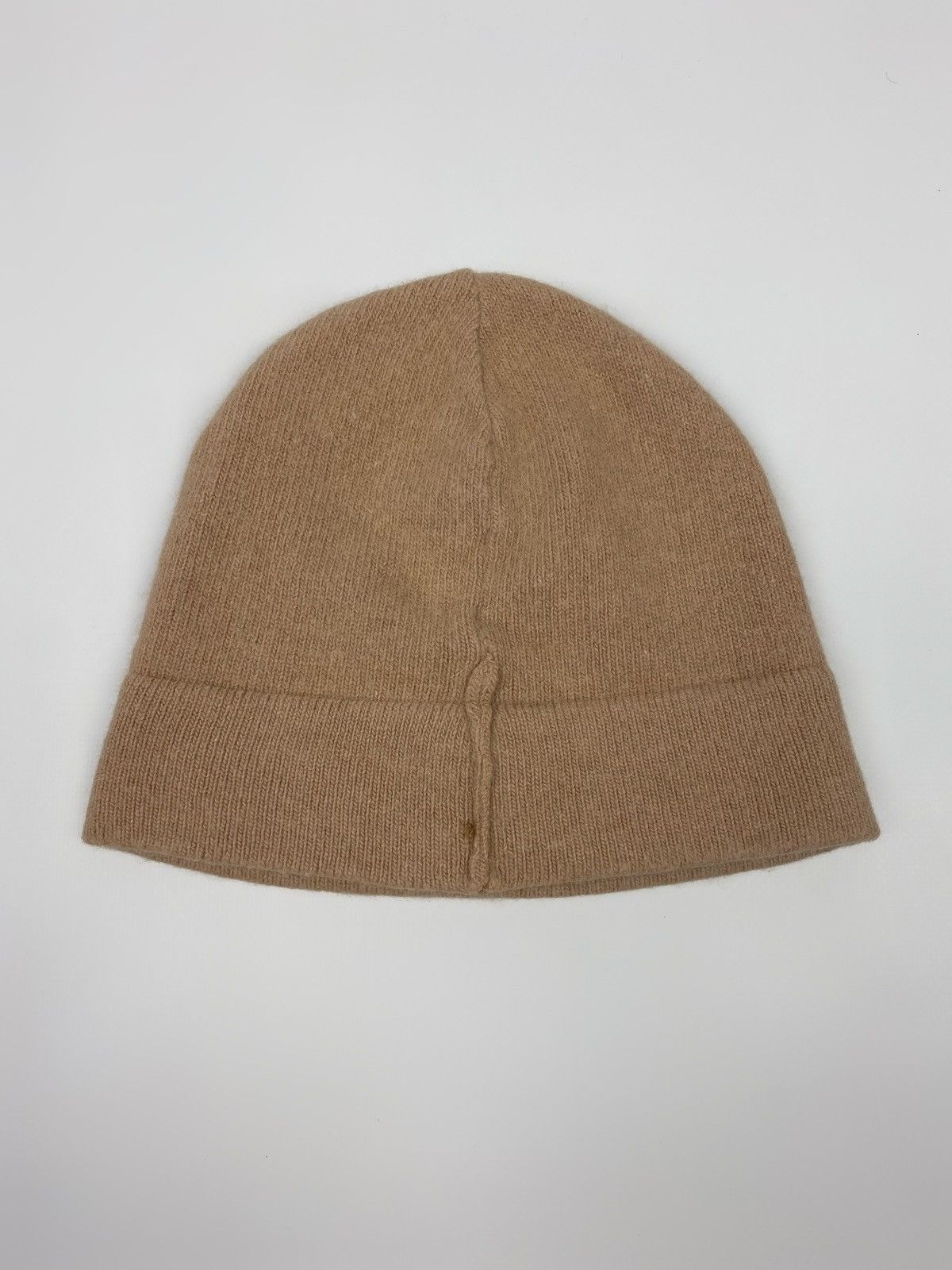 C.P. Company 2000’s Vintage C.P. Company Tan Cashmere Skull Beanie Hat Size ONE SIZE - 3 Thumbnail