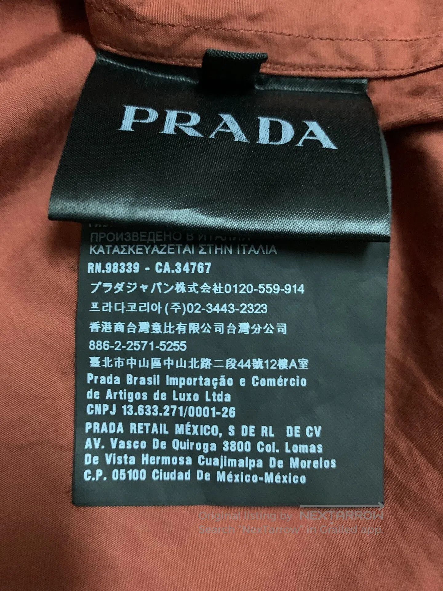 Prada PRADA Colorblock Shirt with Straight Hem. Size US L / EU 52-54 / 3 - 4 Thumbnail
