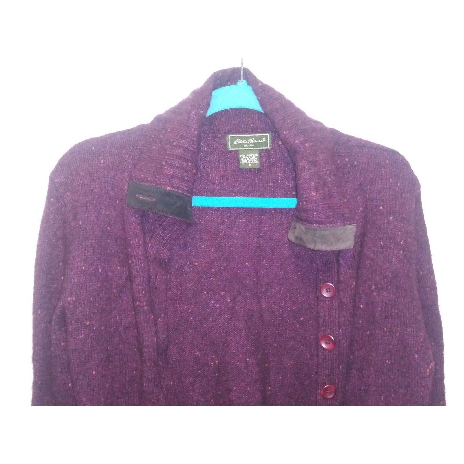 Eddie Bauer Eddie Bauer Cardigan Sweater Lambswool Blend Sz S Womens PLU Size L / US 10 / IT 46 - 2 Thumbnail