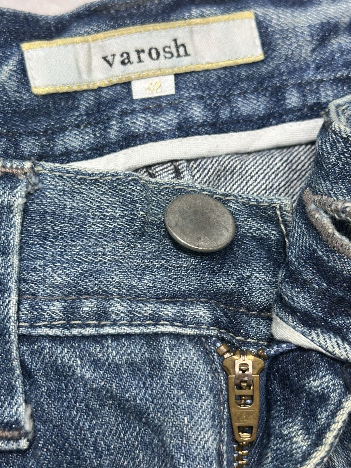 Vintage Vintage Varosh Bell-Bottom Flare Distressed Ripped Faded 💥 Size US 30 / EU 46 - 12 Thumbnail