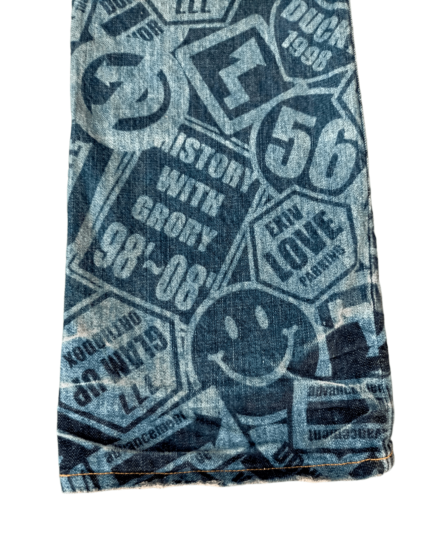 Hysteric Glamour Archieve 🔥 Full Print Word Phrase Boot cut Wide Pant Size US 29 - 16 Thumbnail