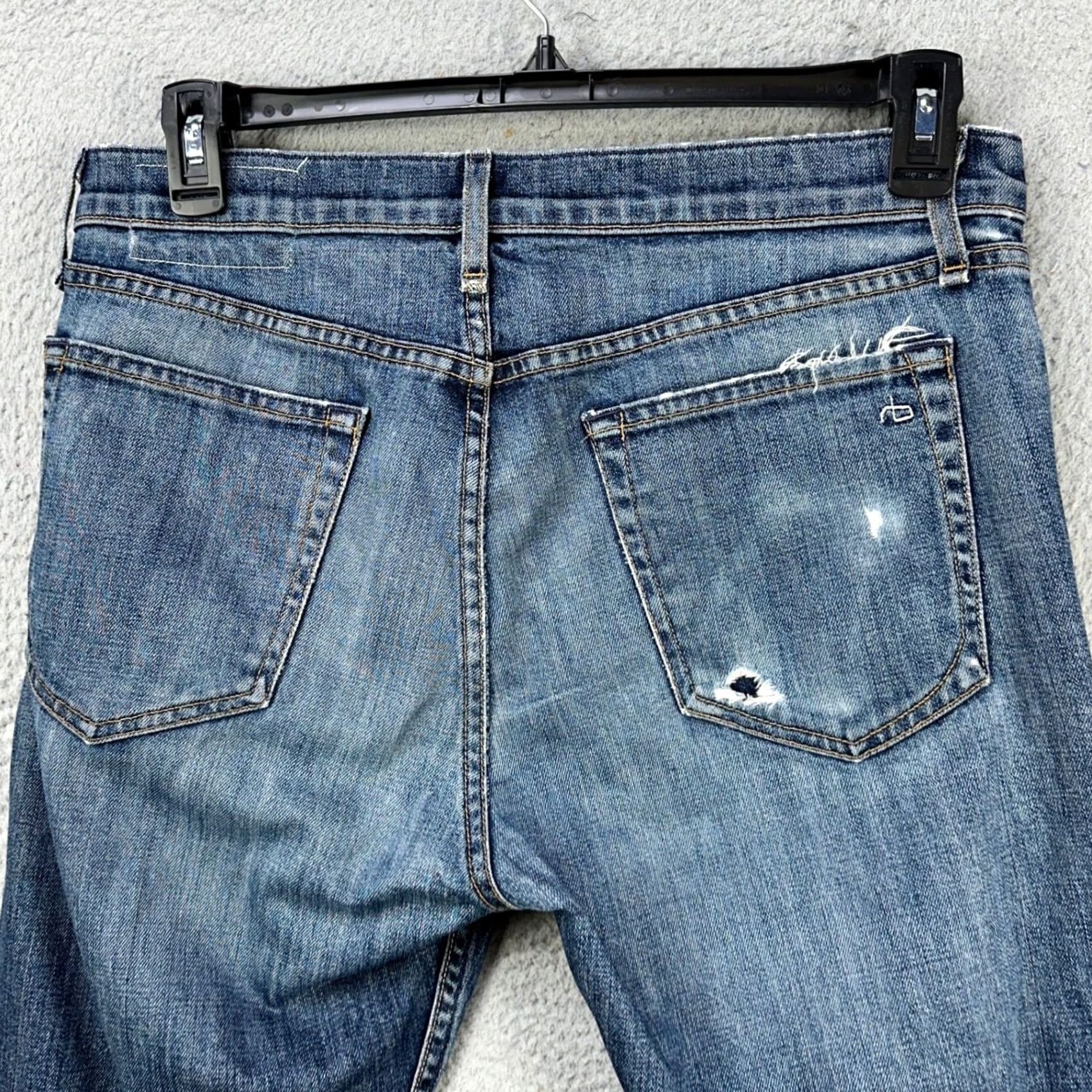 Rag & Bone rag & bone Jeans Slim Fit Mens 33 Blue Distressed 5 Pockets Denim Casual Size US 33 - 4 Thumbnail