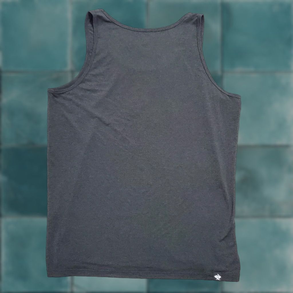 Vintage Rabbit Tank Top Women Large Charcoal Gray Global Running Day Graphic Shirt Size L / US 10 / IT 46 - 1 Thumbnail